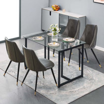 Glass dining table discount set below 10000